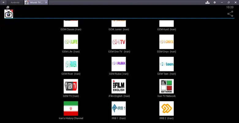 World TV online android App screenshot 25